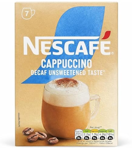 Amazon.com : Nescafe Instant Gold Cafe Menu Cappuccino Decaff