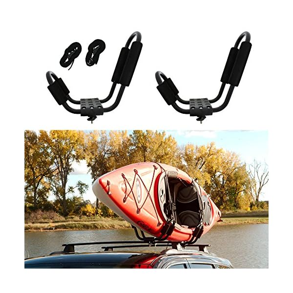 ABN-J-Rack-Roof-Top-Mounted-Kayak-Canoe-SUP-Ski-Surf-Carrier-for-CarTruckSUV-All-Weather-Resistant-Steel-J-Bar ABN-J-Rack-Roof-Top-Mounted-Kayak-Canoe-SUP-Ski-Surf-Carrier-for-CarTruckSUV-All-Weather-Resistant-Steel-J-Bar