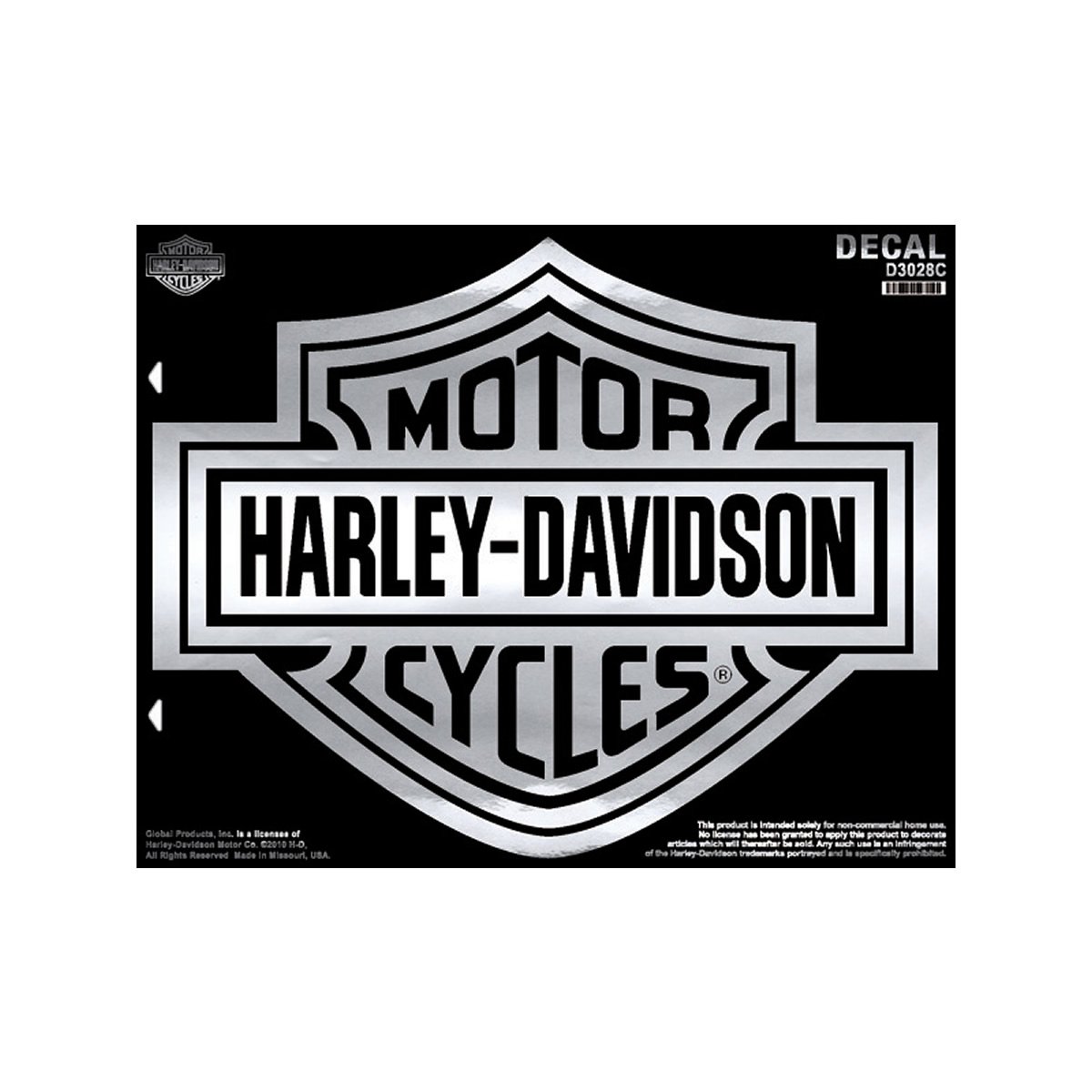 HarleyDavidson¨ XL Bar & Shield Decal. Extra LaRge Size