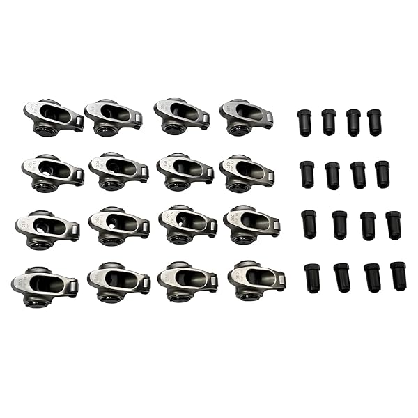 GELUOXI STAINLESS STEEL ROLLER ROCKER ARM SET REPLACEMENT FOR CHEVY SMALL BLOCK SBC 350 7/16″ 1.5 RATIO