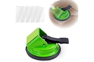 NAACOO Heavy Duty Floor Gap Fixer Tool, 45°Striking Surface Floor Gap Repair Tool, Made of Iron & Enhanced Suction Cup. with 5pcs Sticky Pads for Fixer Laminate/Vinyl Flooring Tools.