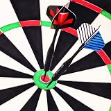 LARRITS Professional Steel Tip Darts Set 23g with Black Aluminium Shafts view 6