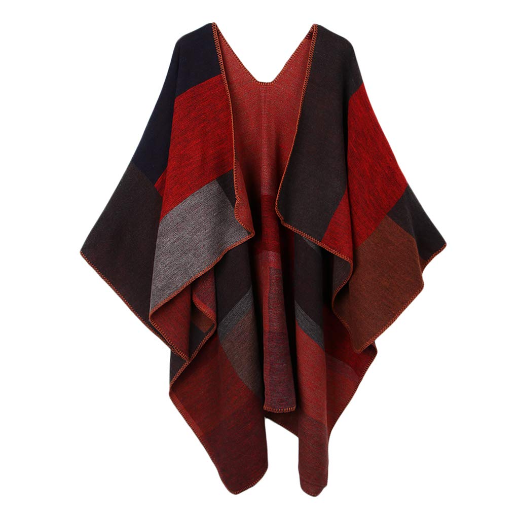 homyl fashion womens cape cardigan ladies soft poncho open front blanket wrap gift