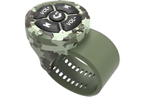 Jaesien Bluetooth Media Button Remote,Waterproof Wireless Music Controller for Car Bike Motorcycle,Steering Wheel Control Button Compatible for iPhone/Android Phone Green