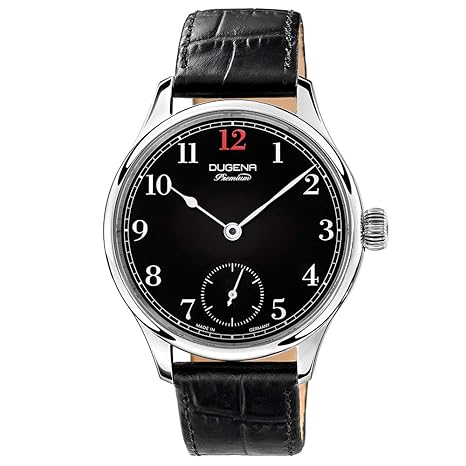 Dugena Herren-Armbanduhr EPSILON 1 Analog Handaufzug Leder 7000055