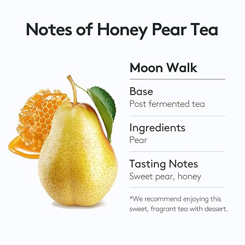 OSULLOC Moon Walk Pear Flavor Korean Premium Pyramid 20 Count Tea