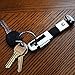 Olivery Valet Keychain Genuine Leather Elegant Key Chain 4 Detachable Key Rings (Black)