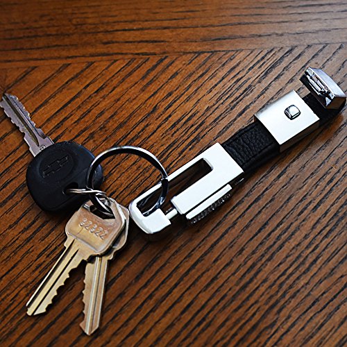 Olivery Valet Keychain Genuine Leather Elegant Key Chain 4 Detachable