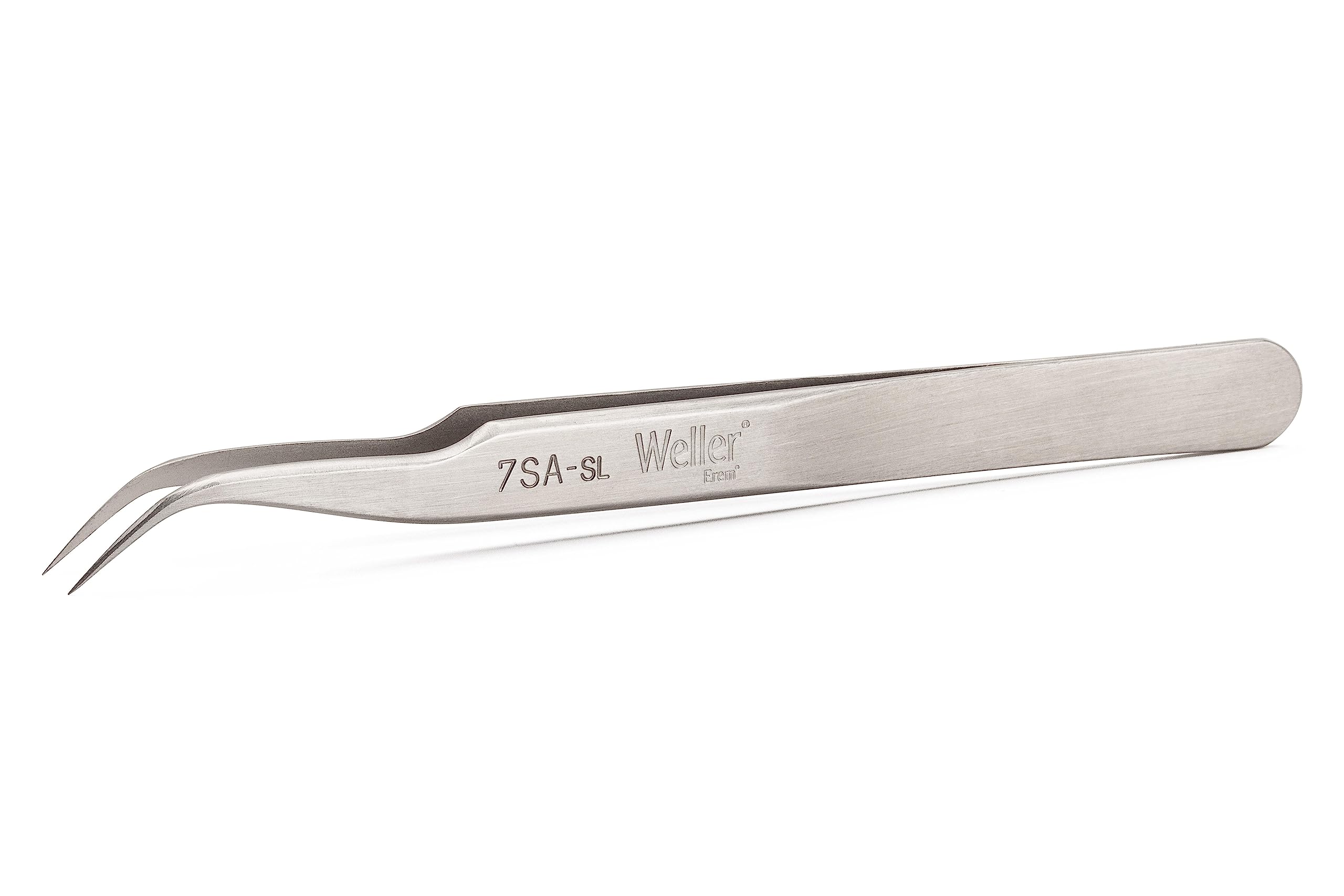 Weller Erem 7SASL Precision Tweezers Curved, Recessed with Fine Tips