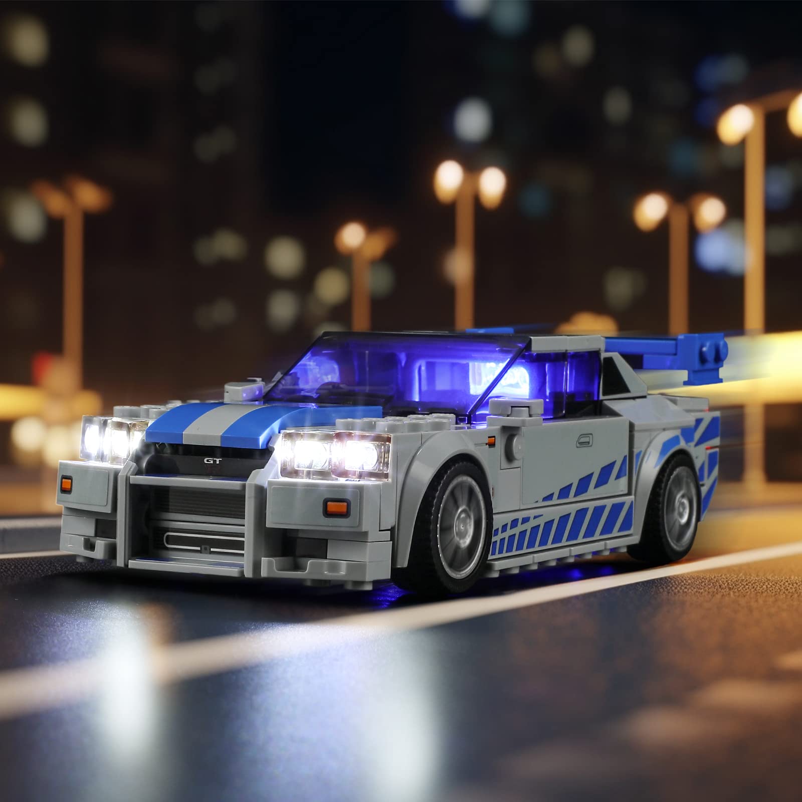 LIGHTAILING Led Lighting Kit for Lego 76917 2-Fast-2 Furious Nissan Skyline GT-R (R34) Model - LED Light Set