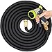 Hospaip 50ft Garden Hose - ALL NEW Expandable Water Hose with Double Latex Core, 3/4 Solid Brass Fittings, Extra Strength Fabric - Flexible Expanding Hose with Metal 8 Function Spray Nozzle