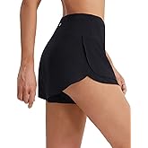 baleaf Women's High Waisted Athletic Running Shorts 3" Quick Dry Workout Gym Sports Flowy Shorts with Liner Lightweight