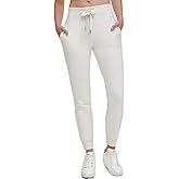 DKNY Women’s Two Tone Logo Drawcord Jogger Sweatpant