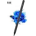 Stylus Pens for Touch Screens with Magnetic Design, Luntak Rechargeable Universal iPad Pencil, Active Digital Pen for Android iPad/Pro/Air/Mini/iPhone/Samsung/iOS and Other Tablet Smartphone - Black