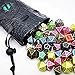 Haxtec Dragon Eye Dice Bag Drawstring Leather DND Dice Pouch Storage Bag for D&D Dices Coins and Accessories (Eternal-Blue Eye) Patent Number D893867