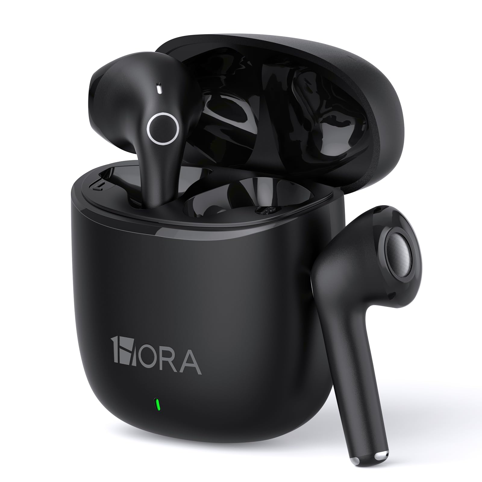 Photo 1 of 1 Hora Wireless Earbuds Bluetooth 5.3, Sports Headphones Deep Bass in-Ear Earphones, Premium Sound with Charging Case, Compatible with iPhone, Android Smartphone, Tablet, Laptop