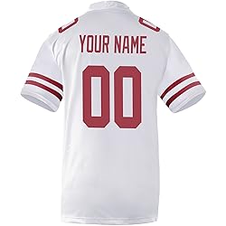 Pullonsy Plain White Custom Football Jersey for Men
