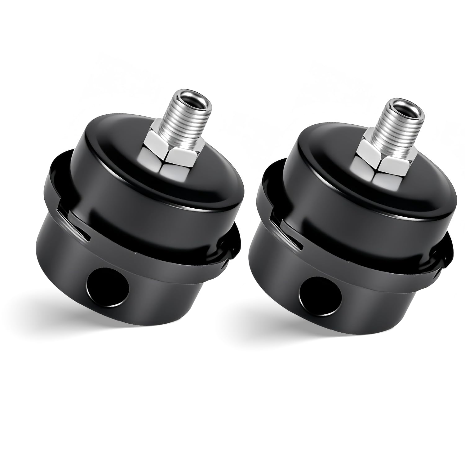 2 Pcs Air Compressor Muffler | 3/8" 16mm Air Filter Compressor | Thread Metal Air Compressor Silencer Filters for Intake Filter Silencer Black