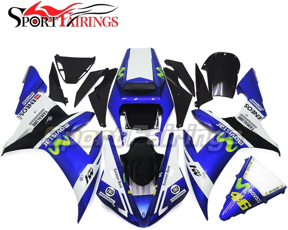 Sportfairings Fairing Kit For Yamaha YZF-1000 YZF R1 2002 2003 Year 02-03 Vale 46 Blue Green Bodywork