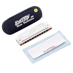 East top Harmonica Key of C 10 Holes 20 Tones 008K