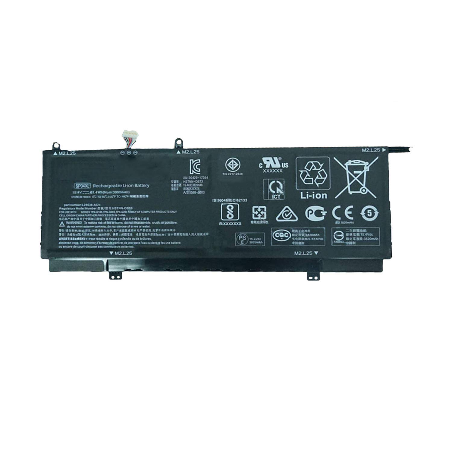 SP04XL L28538-AC1 L28764-005 HSTNN-OB1B Laptop Battery Replacement for HP Spectre X360 13-AP0000UR 13-AP0000NN 13-AP0100ND 13-AP0000NA 13-AP000 13-AP0001NQ TPN-Q185 TPN-Q203 Series(15.4V 61.4Wh)