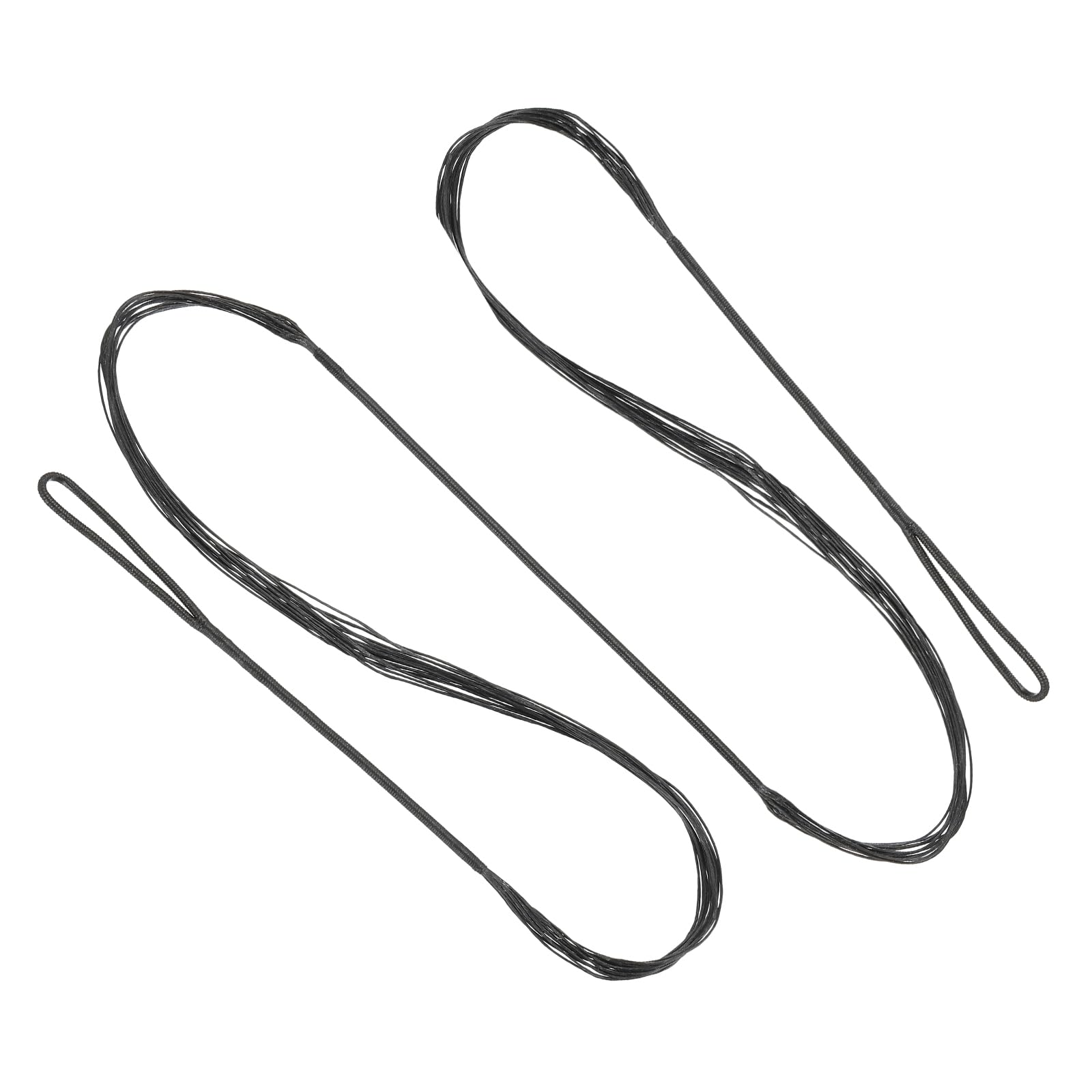 PATIKIL Recurve Bow String, Archery Bowstrings Replacement 14 Strands Longbow String for Universal Archery Equipment, Black AMO 48"(Actual 44")