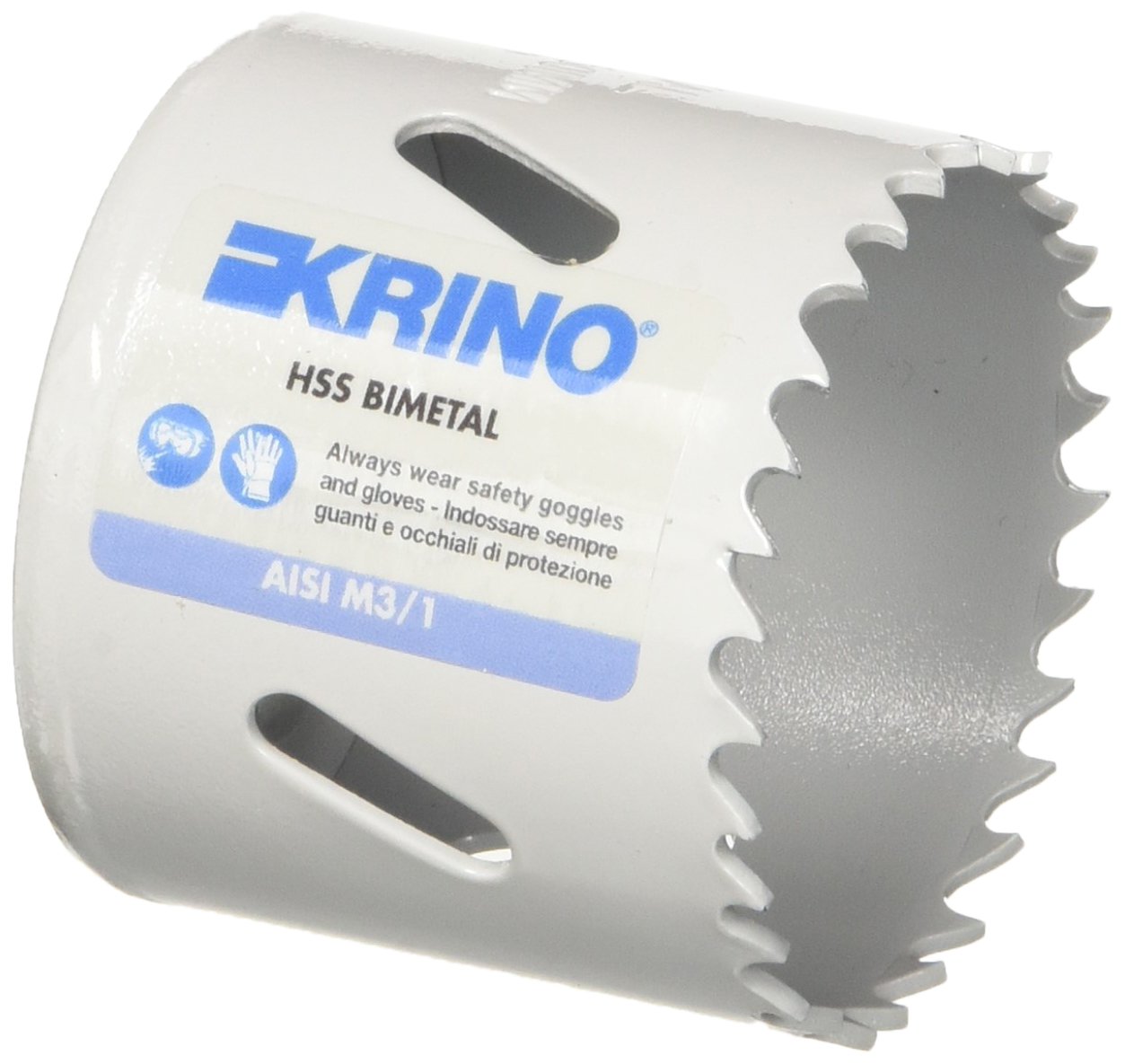 KRINO 2106005000 HSS Bi-Metal Holesaw Variable Serrations, Grey, 50 mm