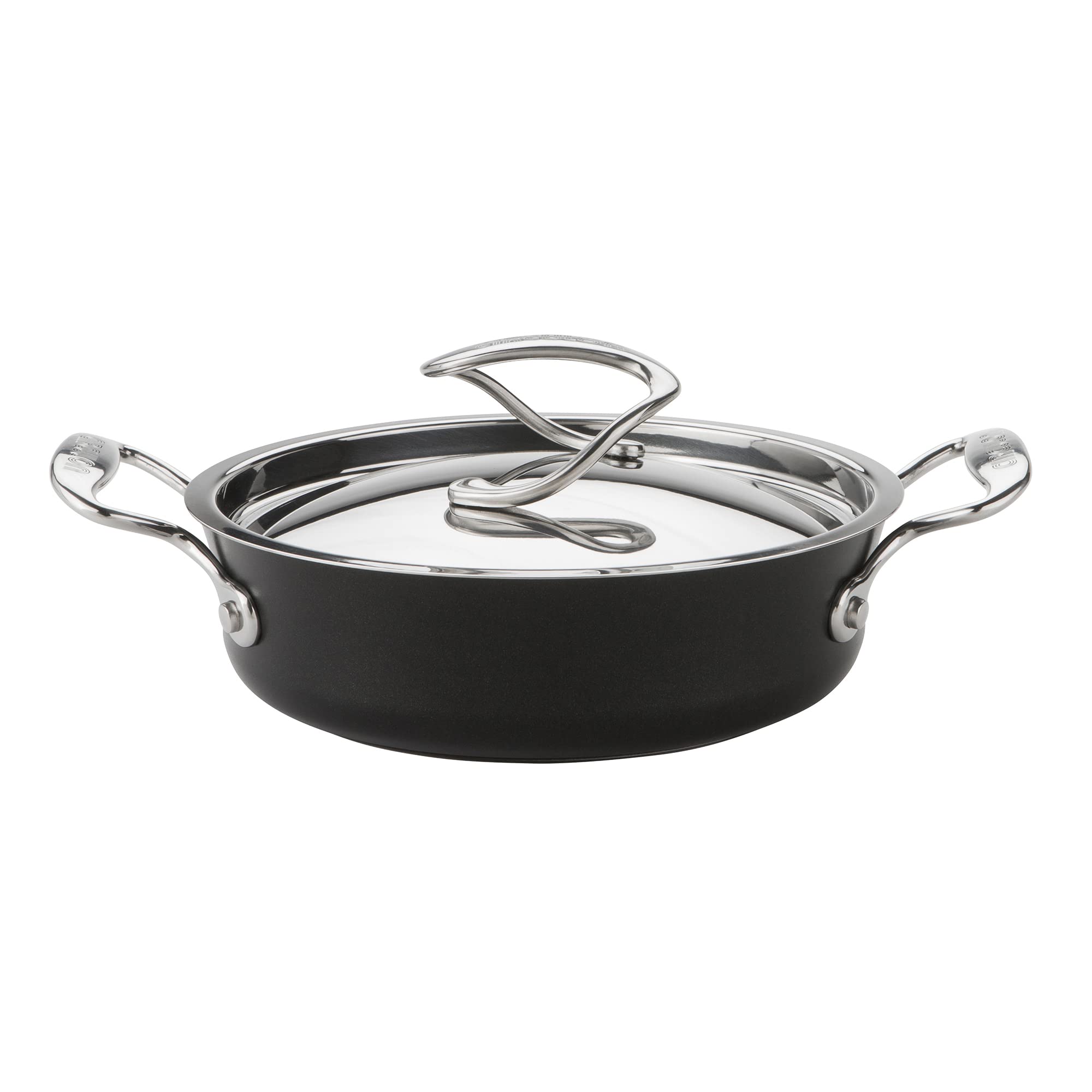 Circulon Style Hard Anodised Sauteuse, 20cm/1.7L, Black