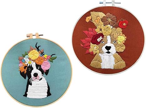 Amazon N A 刺繍スターターキット パンチニードルキット 初心者刺繍キット Diy 手芸用 針仕事 贈り物 犬 2個入 刺しゅうキット 通販 Amazon N A 刺繍スターターキット パンチニードルキット 初心者刺繍キット Diy 手芸用 針仕事 贈り物 犬 2個入 刺しゅうキット 通販