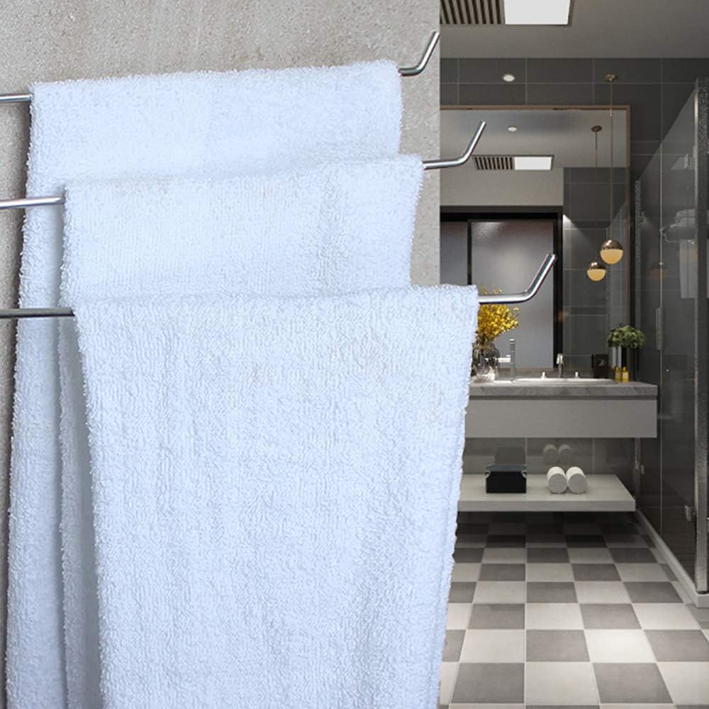 Meijubol Toallero giratorio de acero inoxidable con 3 brazos ...