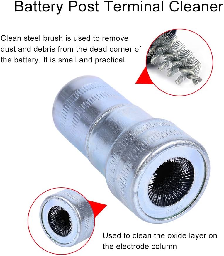 Universal Car Battery Post Terminal Cleaner Kit Wire Battery Brush Tool Tool Dirt and Corrosion Brush Hand Clean Tool Maintenance battery terminal cleaner - Image 4