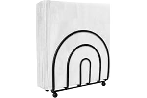 Blue Donuts Classic Arc Collection Napkin Holder – Napkin Holders for Tables, Farmhouse Napkins Holder, Dining Table Napkin Holders for Kitchen, Black