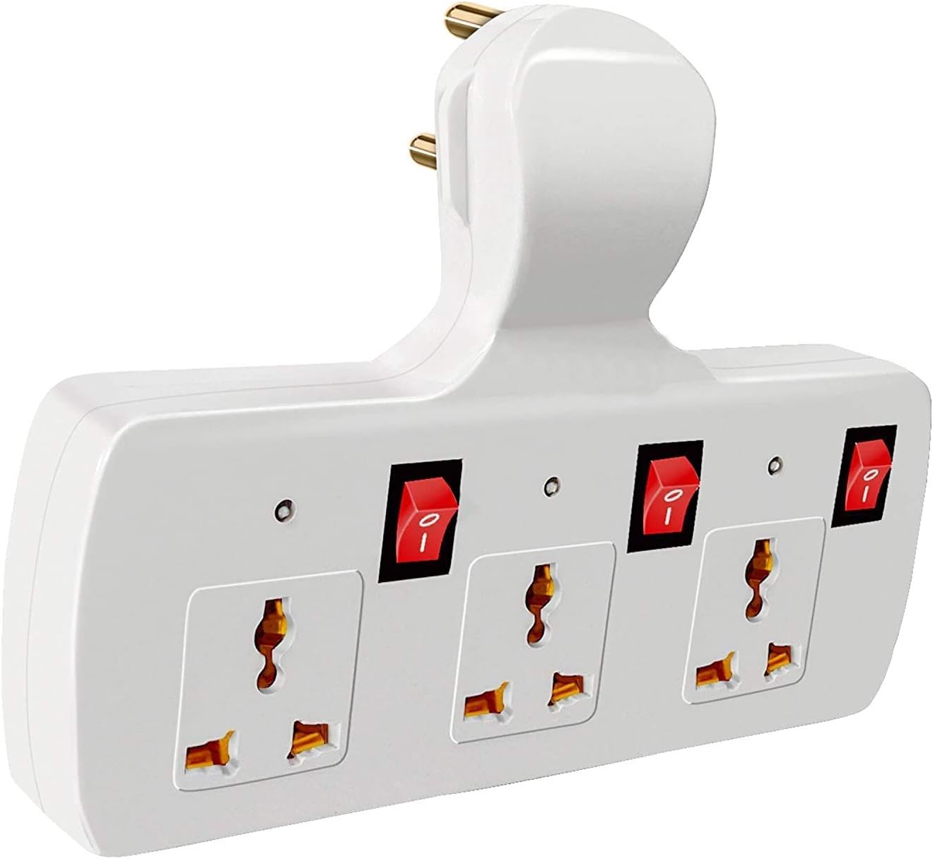 Buy Akshita 3 Port Universal Socket Spike Guard Multi Plug Extension