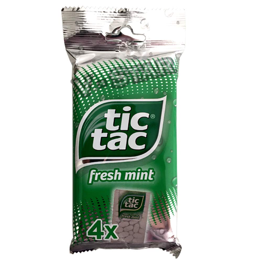 TIC TAC Fresh Mint, Intense Mint, Strawberry Fields, Lime & Orange (64g) (Fresh Mint)