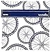 Lunchskins Reusable + Sealable, Quart Bag, Navy Blue Bike