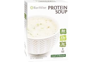 BariWise Protein Soup Mix, Cream of Broccoli, Gluten Free, Low Carb & Keto Friendly (7ct)