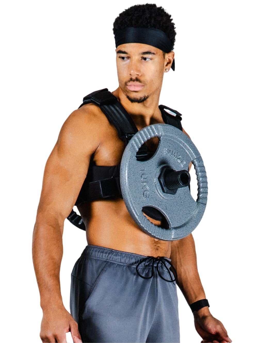 Weight Vest for Weight Discs 50 mm - Adjustable Training Vest for Calisthenics, Strength Training, CrossFit and Gym, Weight Vest for Men and Women