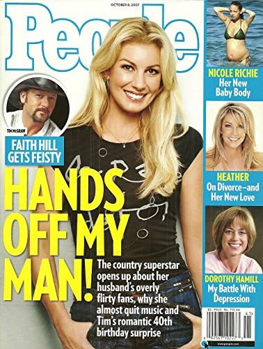 Faith Hill & Tim McGraw, Dorothy Hamill, Heather Locklear, Nicole Richie, Sex and the City, Jenna Bush - October 8, 2007 People Magazine