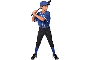 WHIPPY 2T-17Y Toddler Baseball Pants, Youth Kids Baseball Softball Tee Ball Pants for Boy Girl