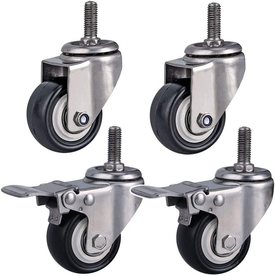 Universal castors with Thread M8 M10 M12 for Furniture 50