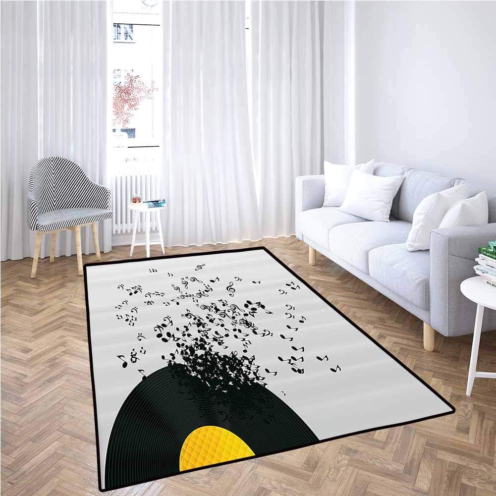 Music Decor Hallway Rug Abstract Music