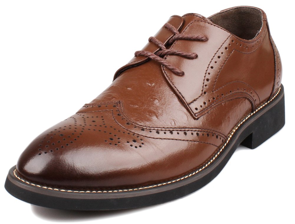 Buy PhiFA Men's Top Grain Leather Wingtip Oxford Shoes Lace up US Size