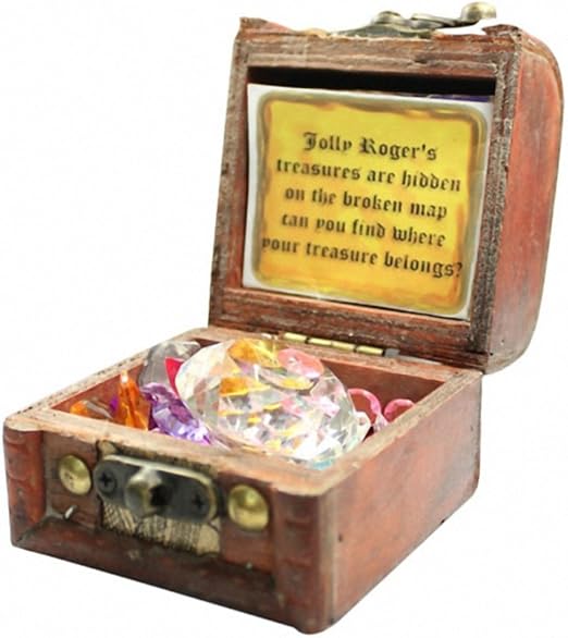Caja de tesoro pirata - diamantes: Amazon.es: Jardín