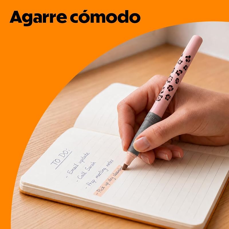Colección Leopardo de BIC y Tipp-Ex – 8 unidades: bolígrafos de punta media (1,0 mm), subrayador de punta biselada y cintas correctoras (6 m x 5 mm) con diseños aleatorios.