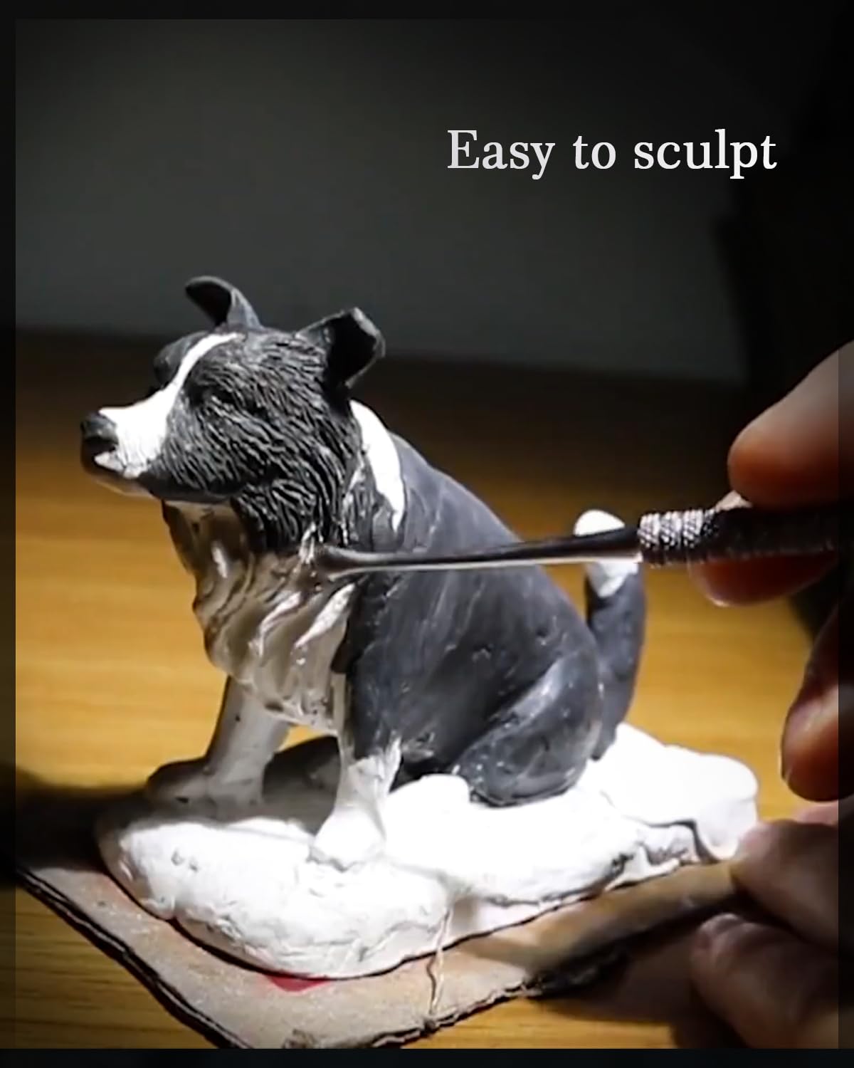 Hiflora Foam Clay - 500g/1.1lb White Air Dry Modeling Clay for Sculpting Soft & Squishy Model Magic Foam for Arts & Crafts Ideal for Adults & Kids, Safe & Non-Toxic