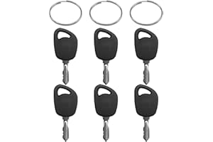 JUUDDENPARTS 6Pcs GY20680 Ignition Keys with 2 Key Rings, Replacement for John Deere Lawn Tractors 102 115 125 190C D100 D105