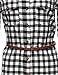 Luna Flower Women's Junior Size Belted Gingham Checker Dresses