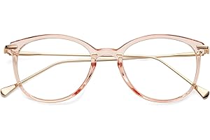 COASION Vintage Round Clear Glasses Non-Prescription Eyeglasses Frames for Women Men