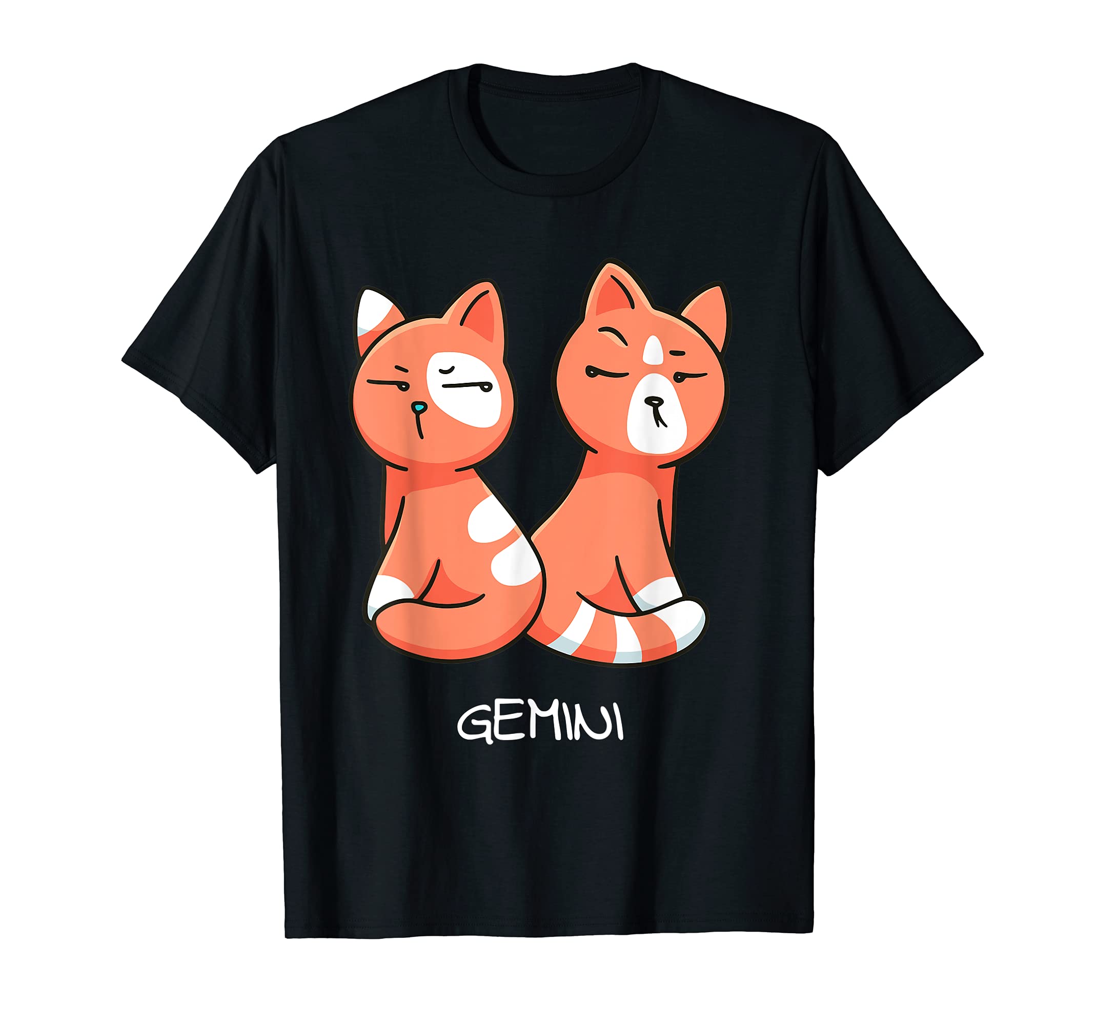 Gemini Cat Zodiac Signs Kawaii Astrology Cats Horoscope T-Shirt