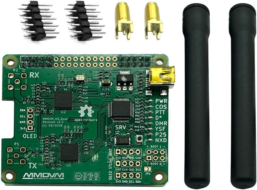 Amazon.com: Cigovd V1.3 MMDVM HS Dual Hat Duplex Hotspot Board and 2pcs